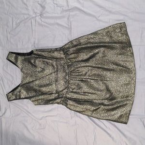 Ivanka Trump - Black and Gold Shiny Dress